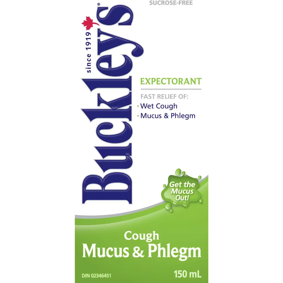 Buckleys Buckley's® Mucus & Phlegm Expectorant Cough Syrup Sucrose-Free 150mL front package
