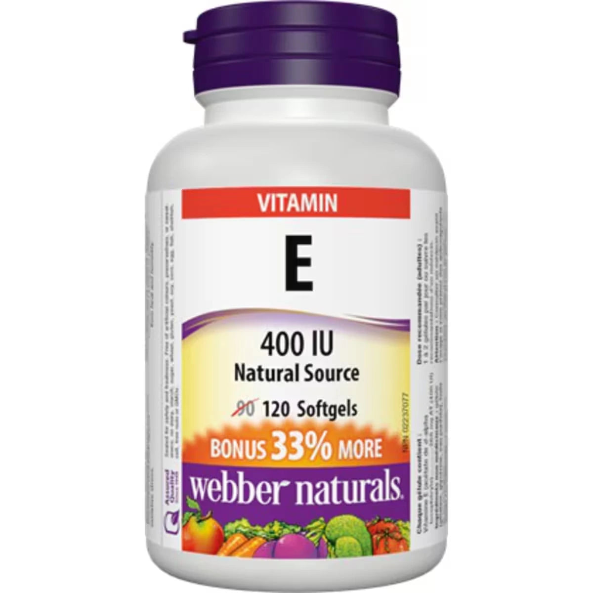 Webber Vitamin E 400 IU front package