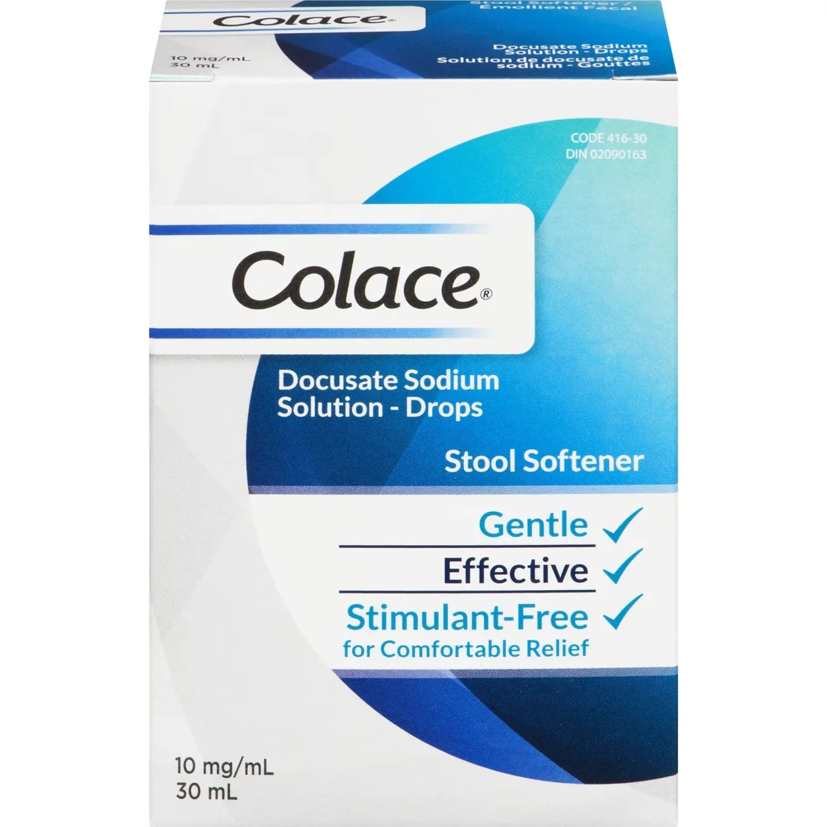 Colace Docusate Sodium Solution - Drops front package