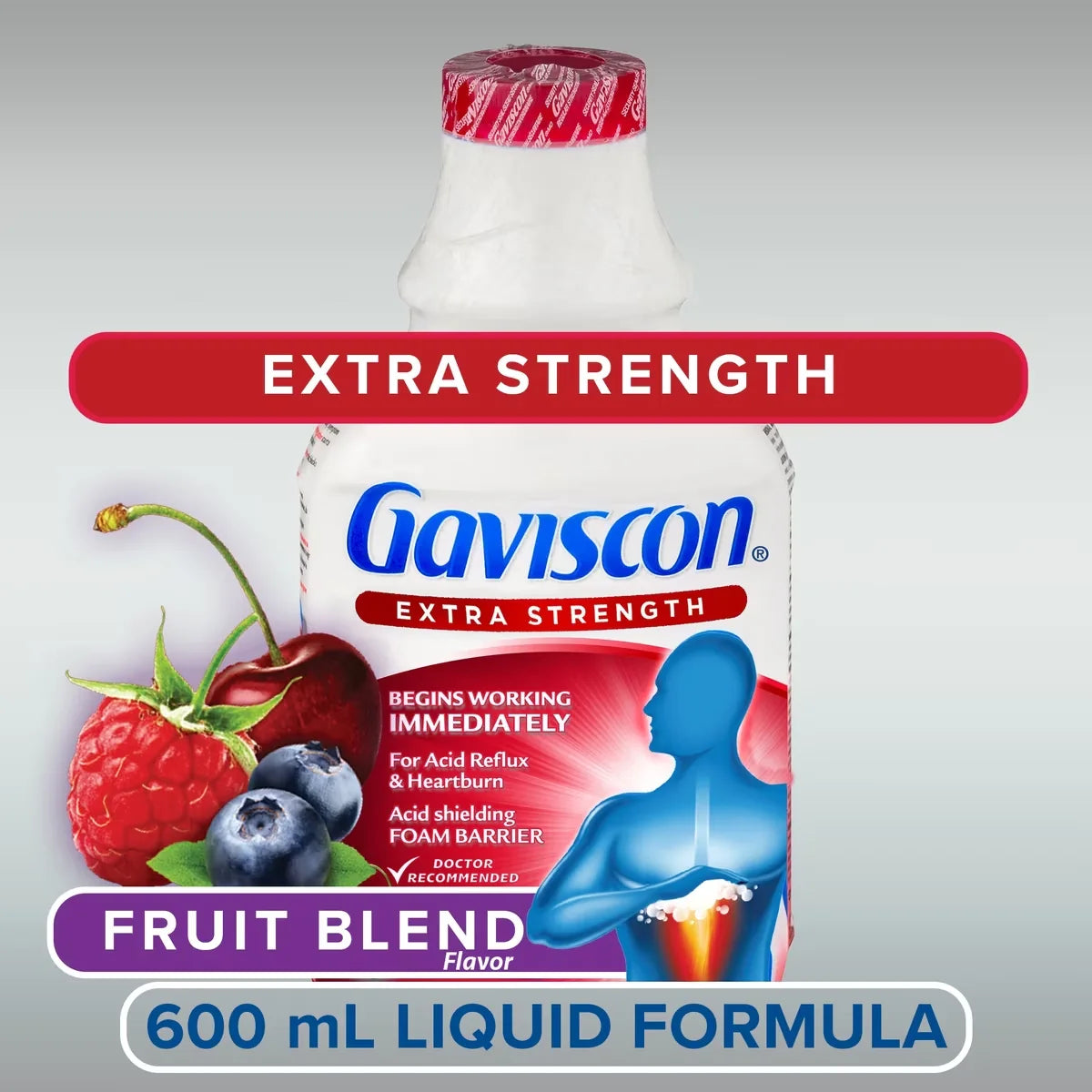 Gaviscon Extra Strength Liquid Soothing Fruit Blend product detail
