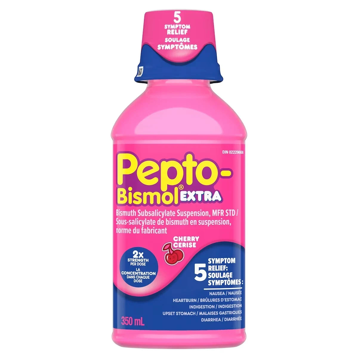 Pepto Bismol PEPTO LIQUID EXTRA STRENGTH CHERRY for Nausea, 12oz product package