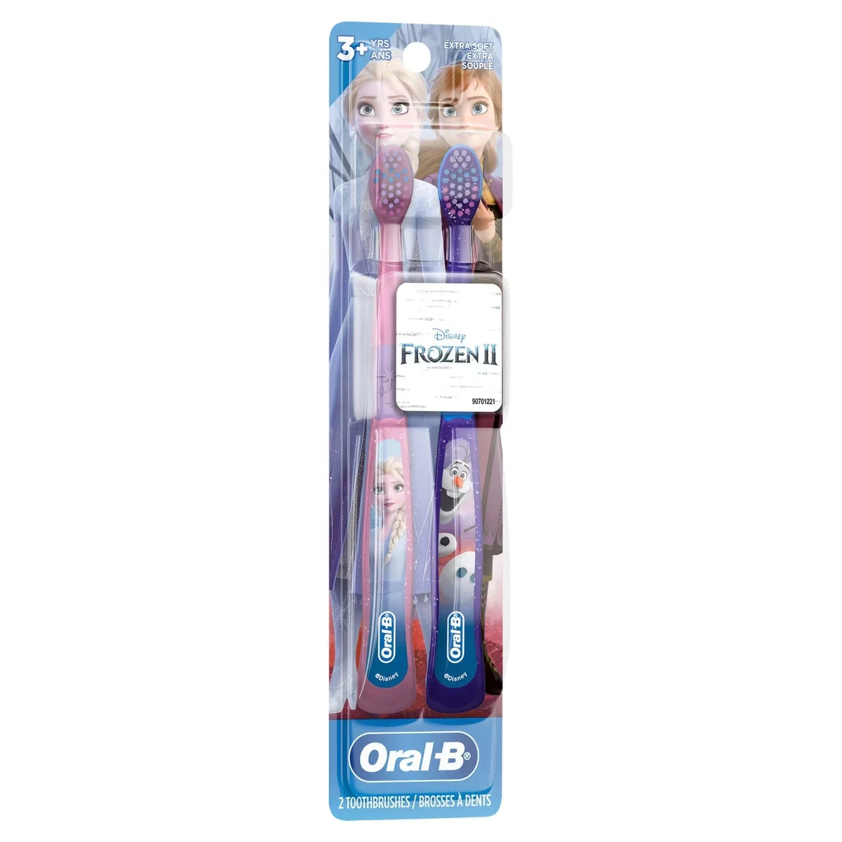 Oral B Frozen Toothbrush Soft 2ct 2 count front package