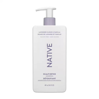 Native Lavendar Cloud & Vanilla Scalp Detox Shampoo front package