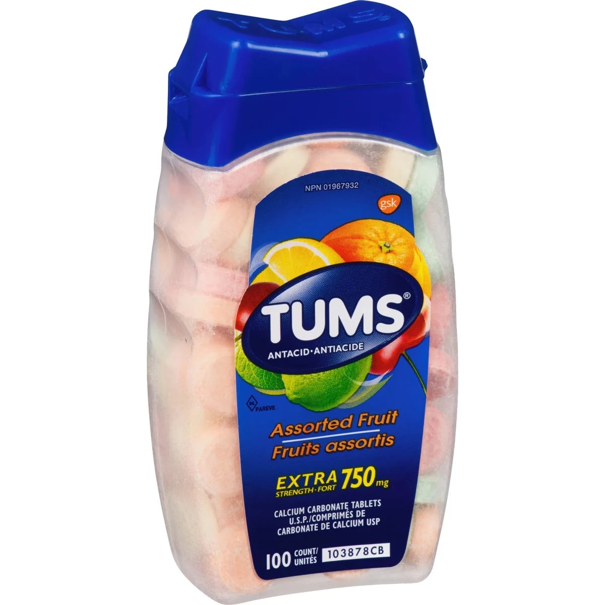 Tums Extra Strength Assorted Fruit 100 count product detail