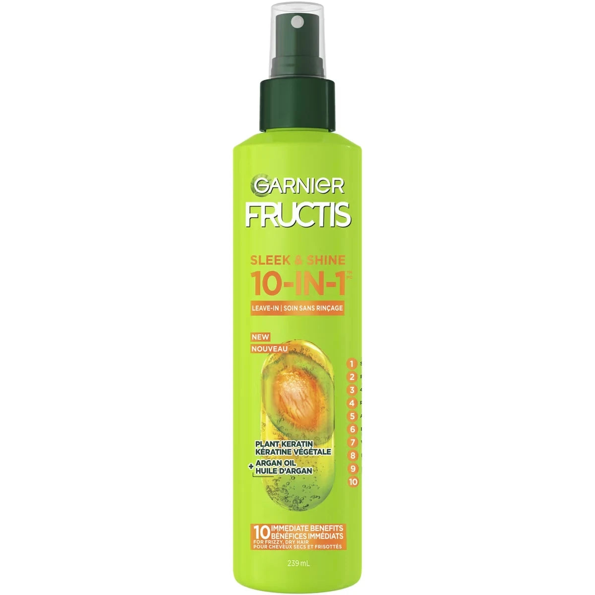 Garnier Fructis Sleek & Shine front package
