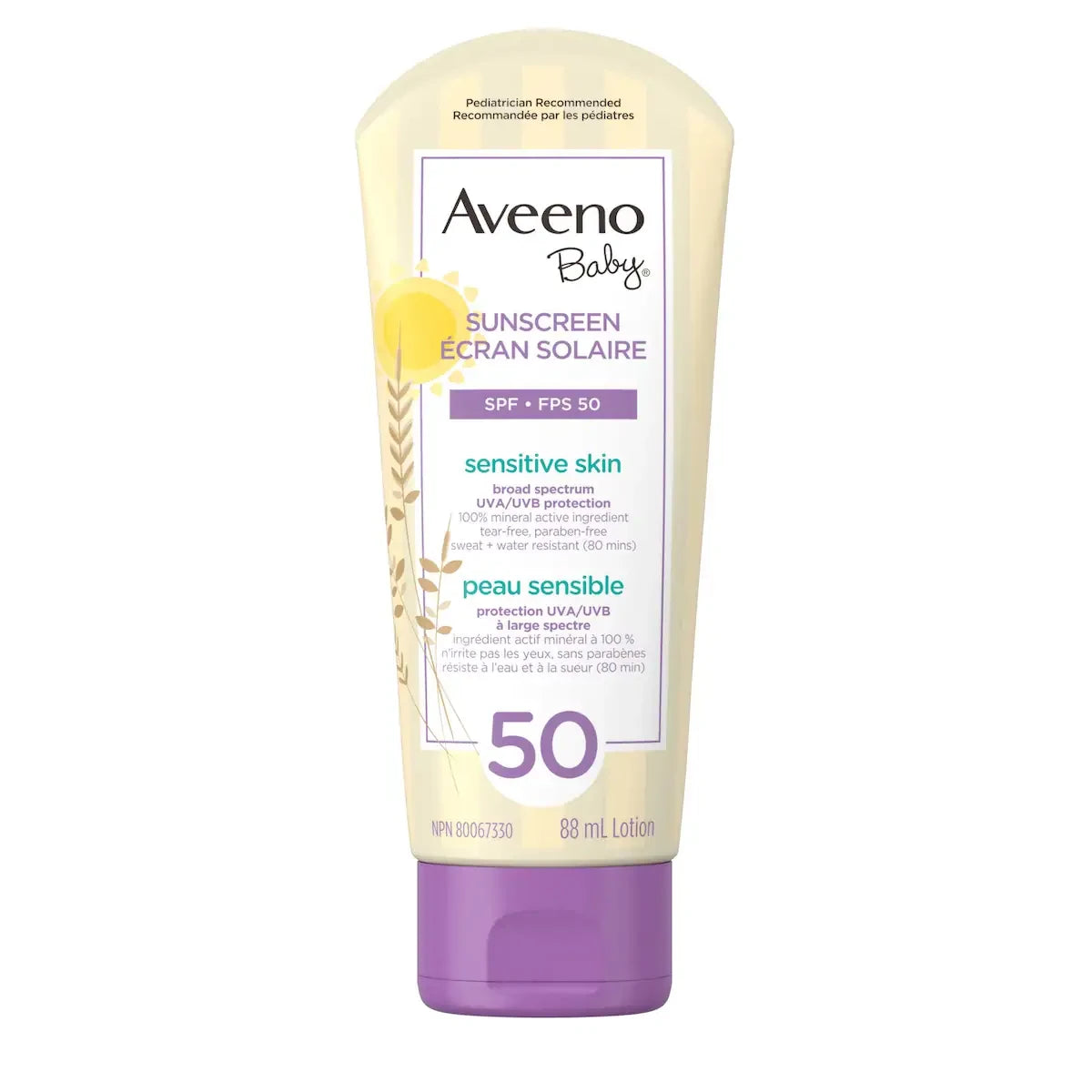 Aveeno Baby Mineral Sunscreen Lotion SPF 50 product image