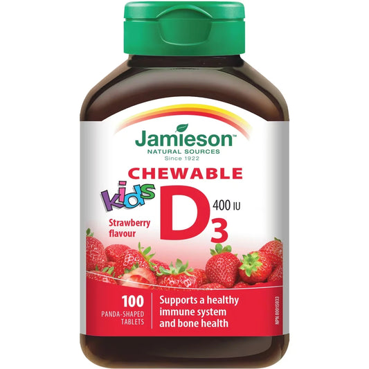 Jamieson Kids Chewable Vitamin D3 400 IU front package