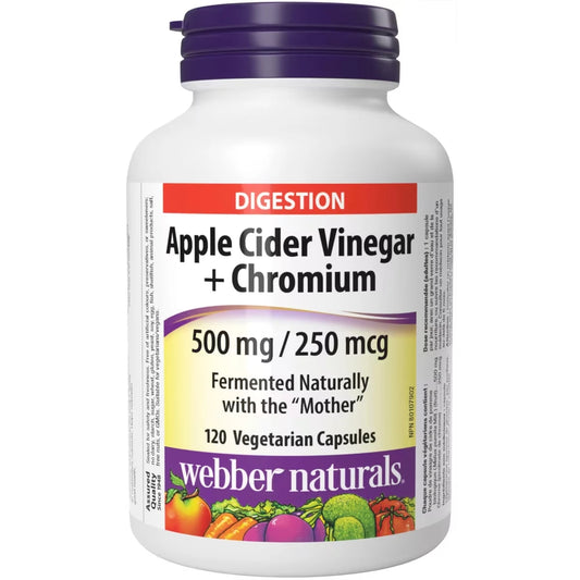 Webber Apple Cider Vinegar + Chromium front package
