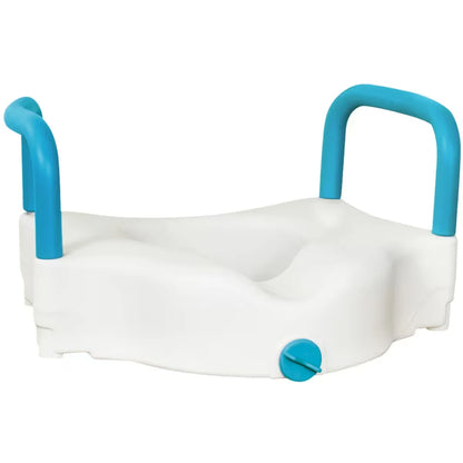 Aquasense 3-Way Raised Toilet Seat, White, 4" front package