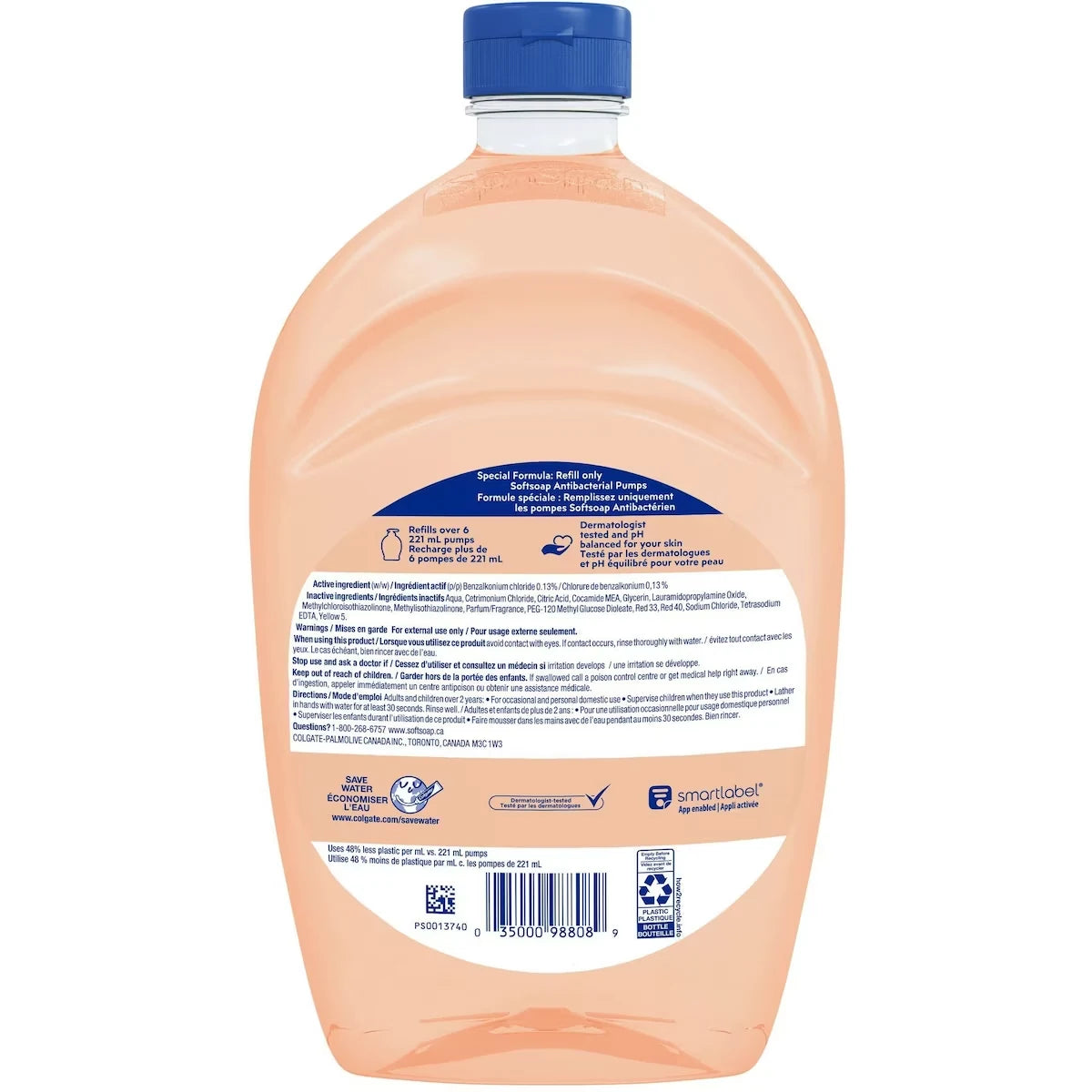 Softsoap Antibacterial Liquid Hand Soap Refill, Crisp Clean - 1.47 L product detail
