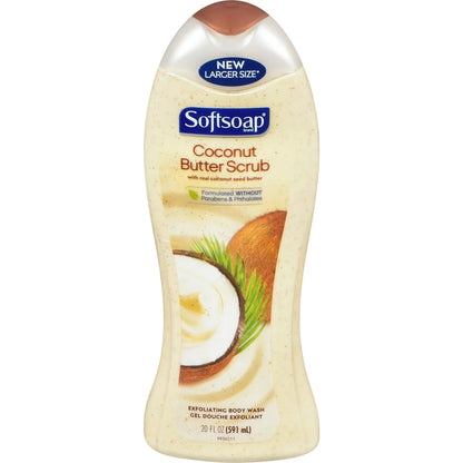 Softsoap Coconut Butter Scrub 591ml front package