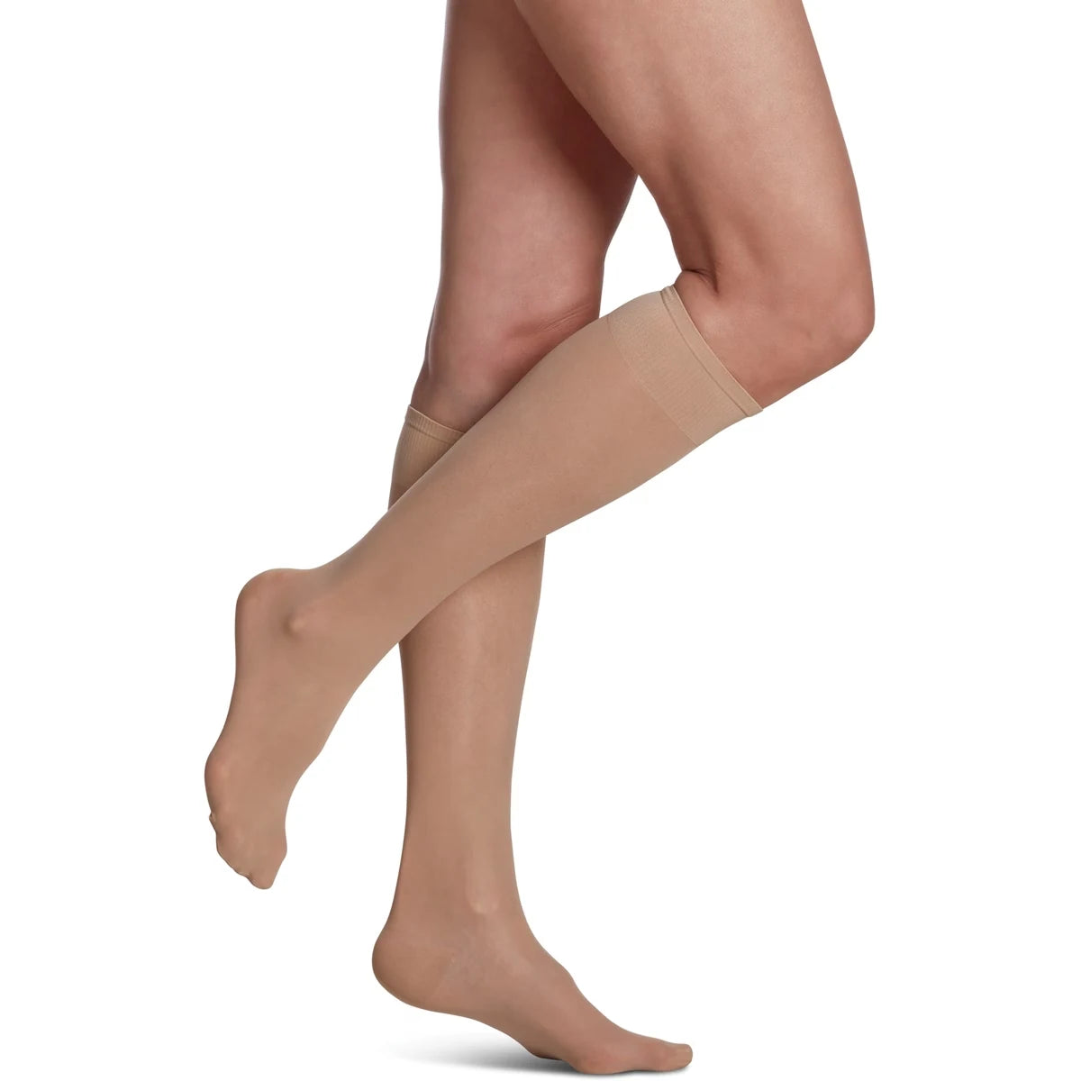 Sigvaris Sheer Fashion Compression Socks, Women, Honey - Size C front package