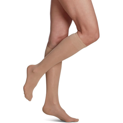 Sigvaris Sheer Fashion Compression Socks, Women, Honey - Size C front package
