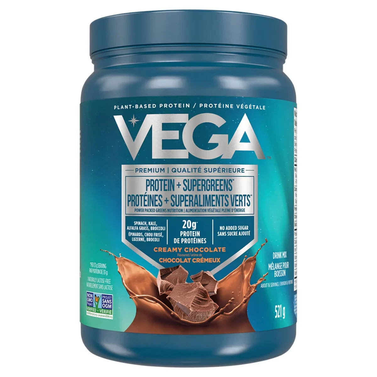 Vega Protein & Greens - Chocolate front package