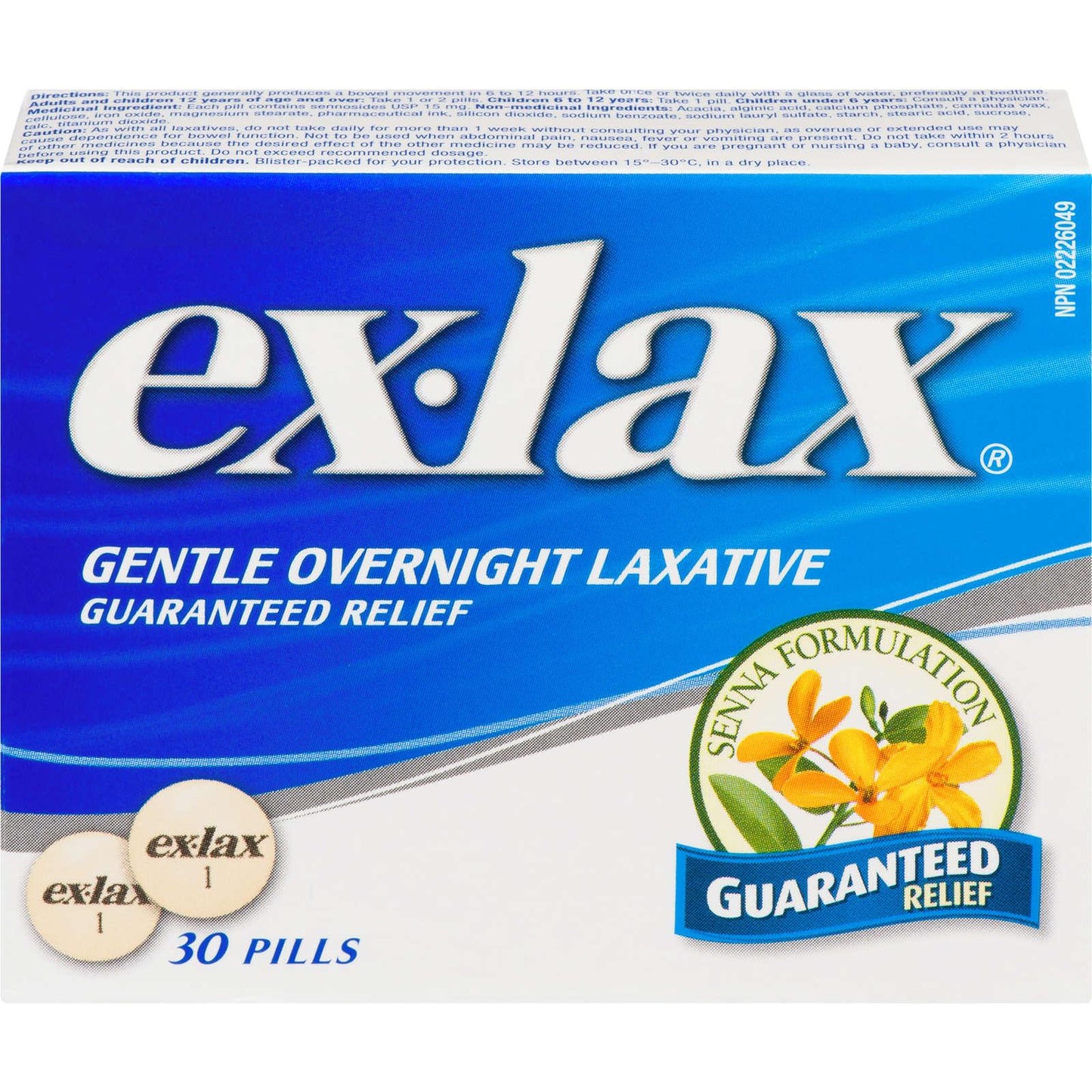 Ex-Lax laxative tablets 30 pack