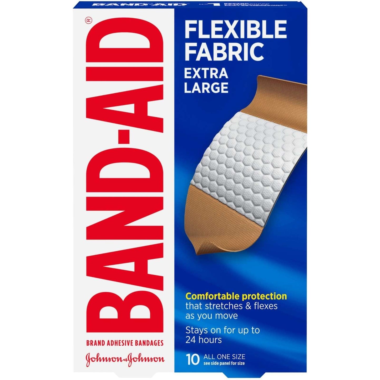 Band-Aid Flexible Fabric Extra Large 10 bandages