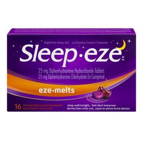 Sleep-eze force régulière eze-fond 16 comprimés