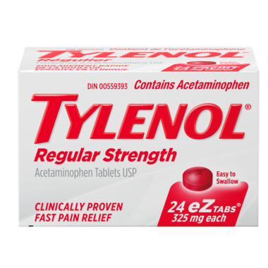 Tylenol Regular Strength eZ Tabs 24 tablets