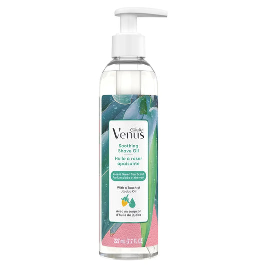 Venus Soothing Shave Oil, Aloe & Green Tea Scented product detail