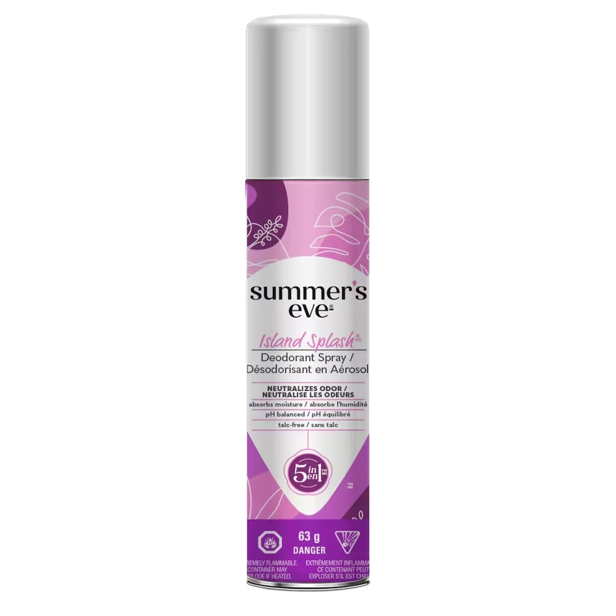 Summer's Eve Island Splash Deodorant Spray front package