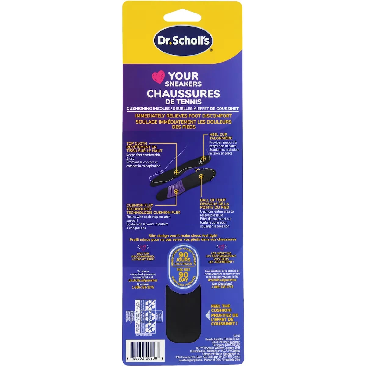 Dr. Scholl's Love Your SNEAKERS Full Length Insoles, Women, Size 6-10 product detail