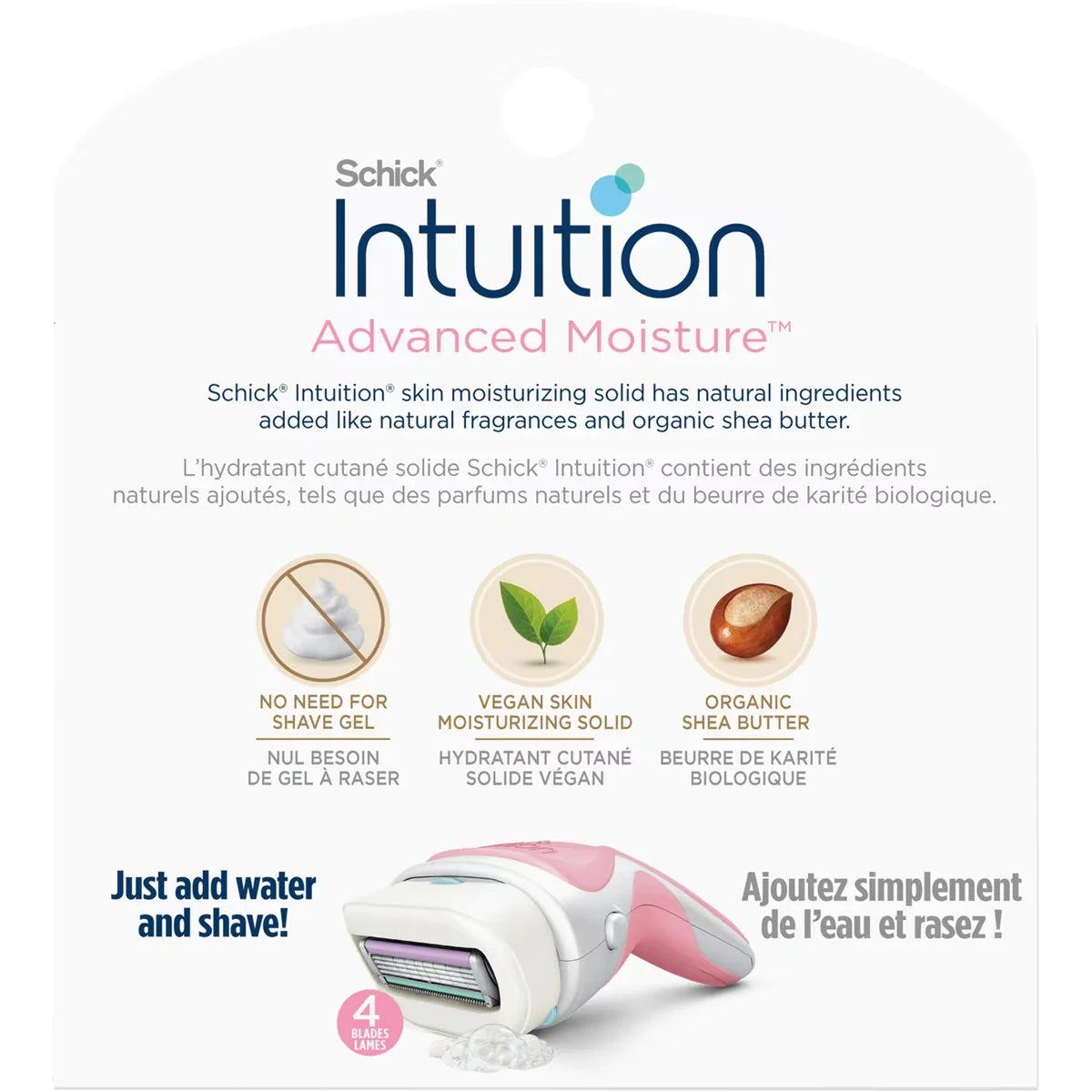 Schick Intuition Advanced Moisture Women’s Razor Refills with Shea Butter product detail