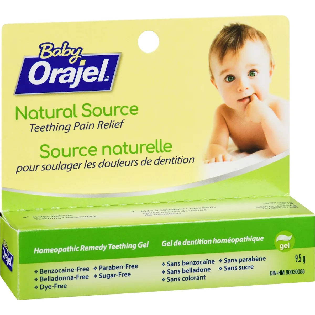 Orajel Natural Source Teething Pain relief Gel product detail