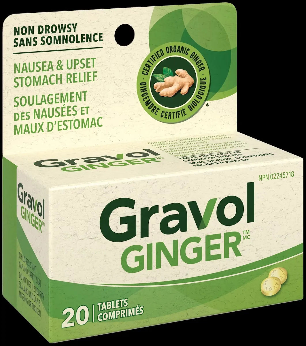 Gravol Ginger Non-Drowsy Tablets product detail