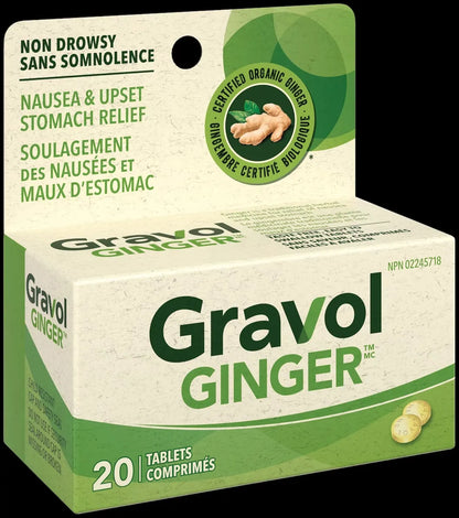Gravol Ginger Non-Drowsy Tablets product detail