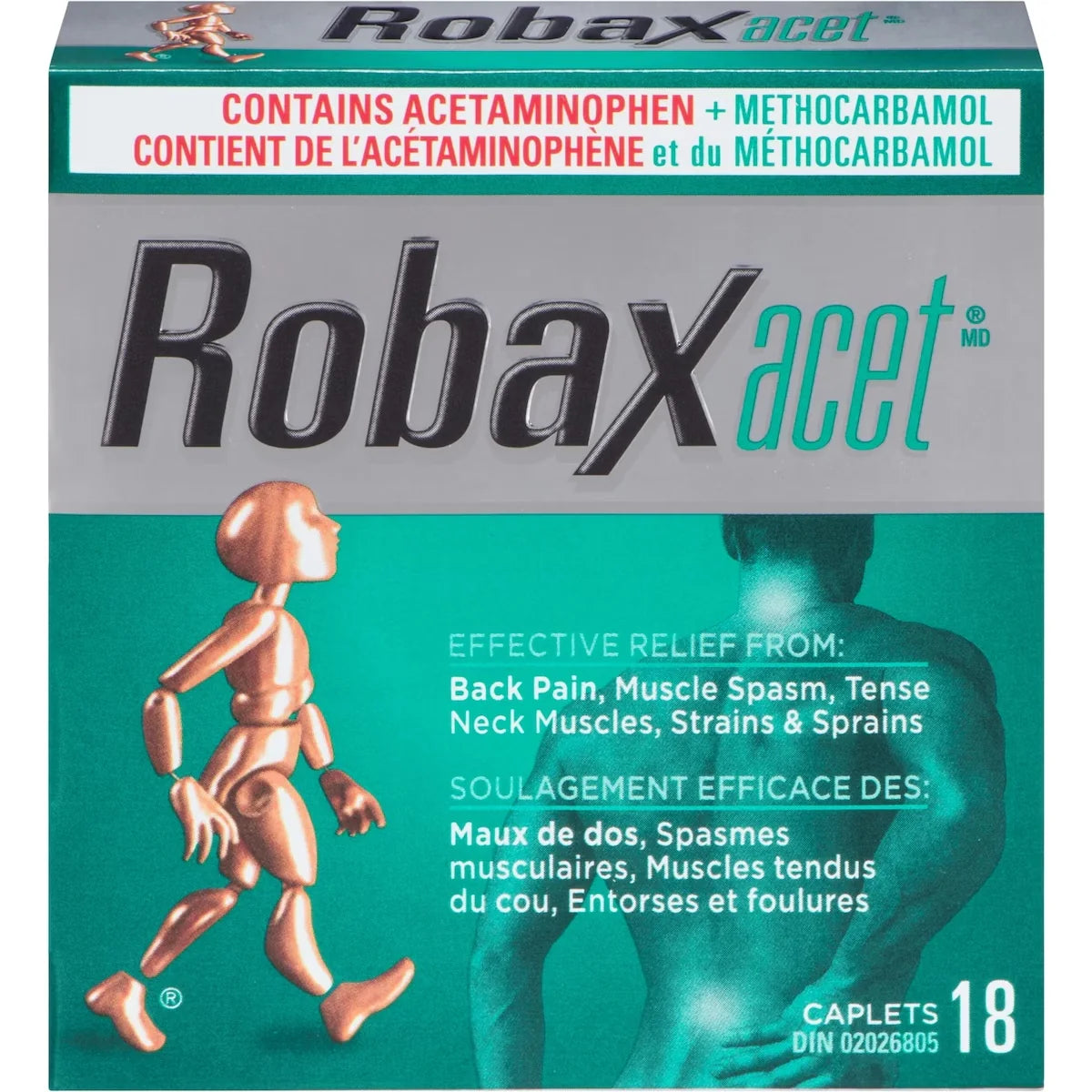 Robaxacet front package