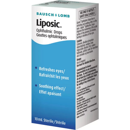 Liposic Ophthalmic Drops front package