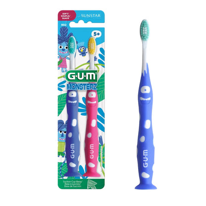 Gum MONSTERZ Toothbrush Junior 2-Pack 5+ front package