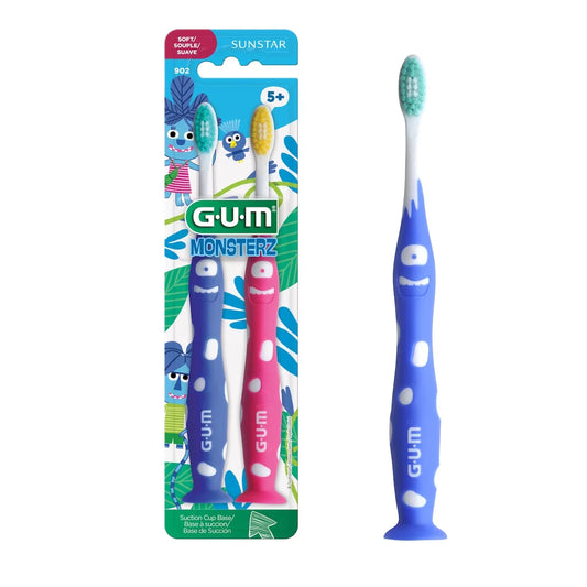 Gum MONSTERZ Toothbrush Junior 2-Pack 5+ front package