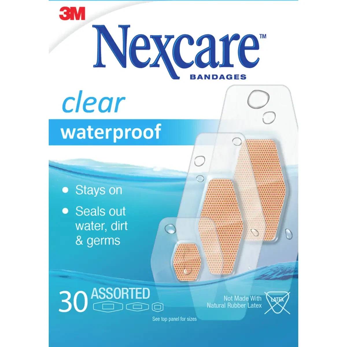 Nexcare Waterproof Bandages, CL101 front package