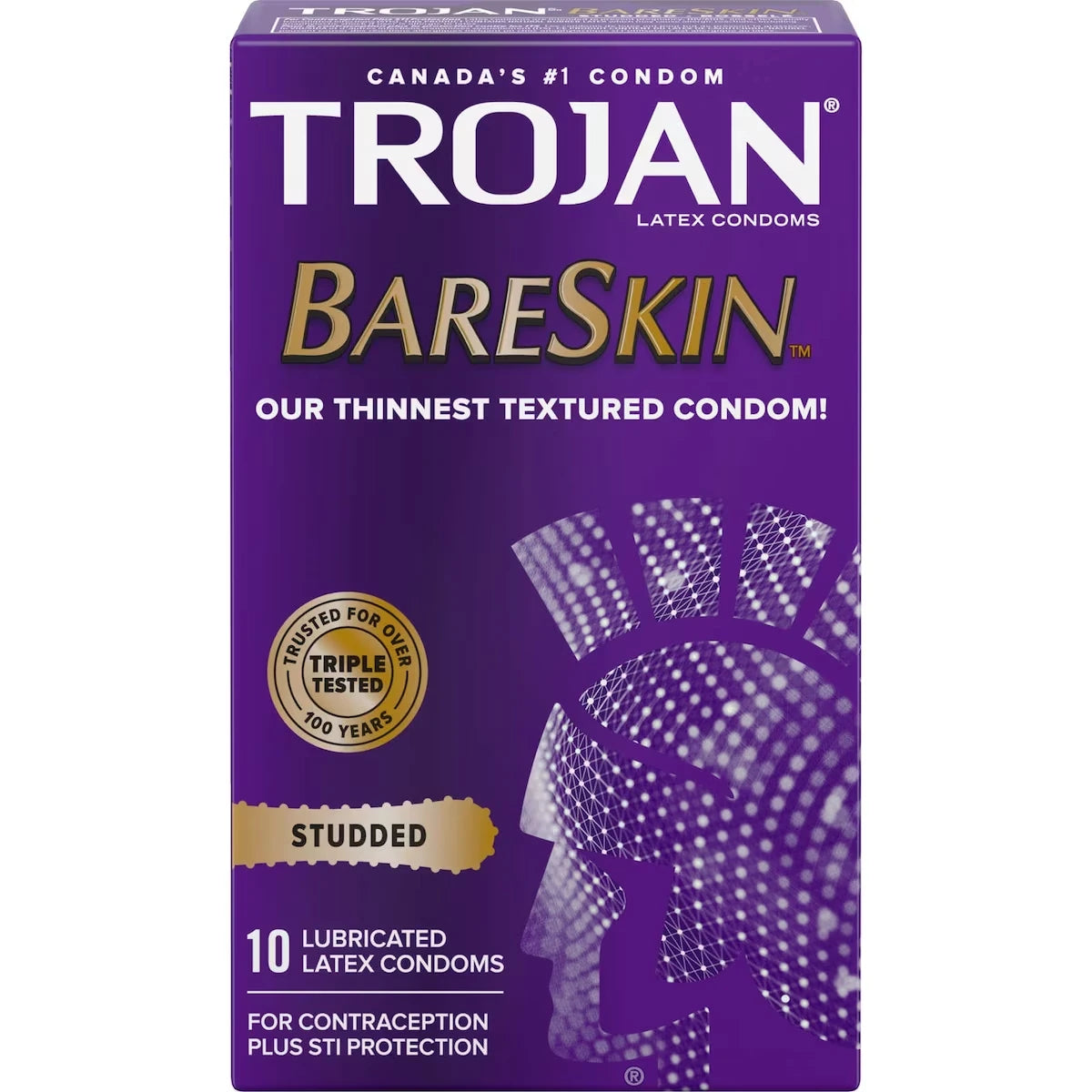 Trojan BareSkin Studded Condoms, Super Thin & Studded product image