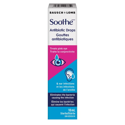 Soothe Antibiotic Drops front package