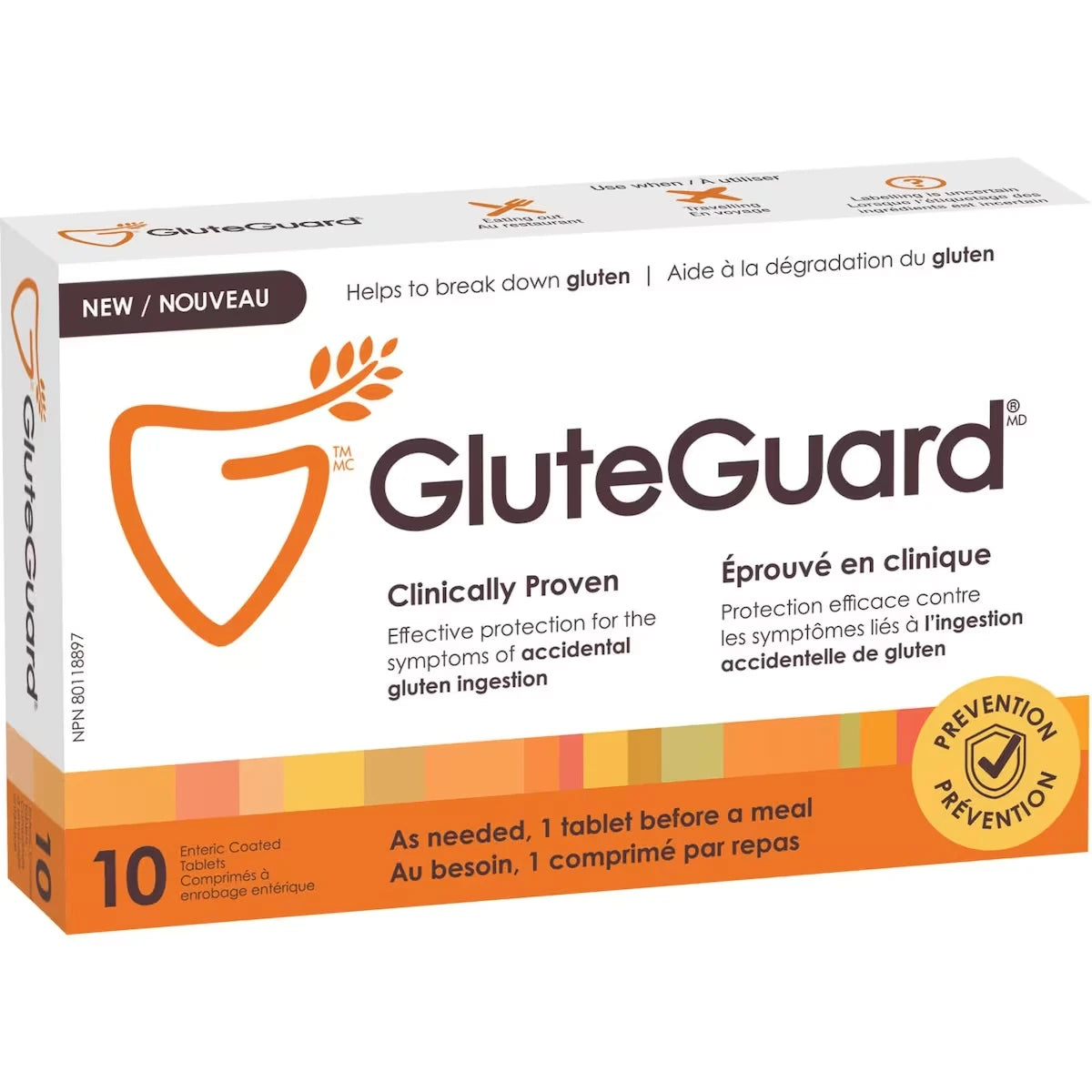 GluteGuard Natural Enzyme Supplement front package