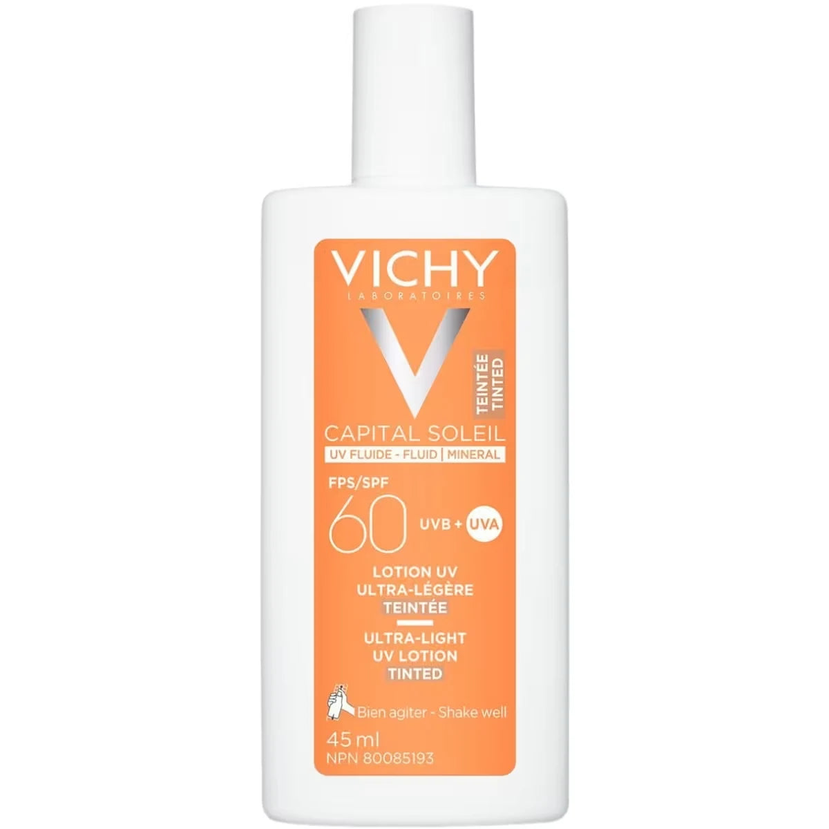 Vichy Mineral Tinted Sunscreen Lotion SPF 60 front package
