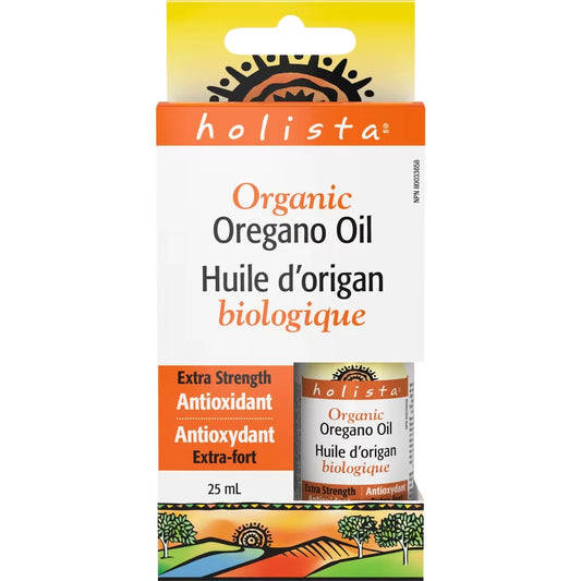 Holista Organic Oregano Oil Extra Strength Antioxidant front package