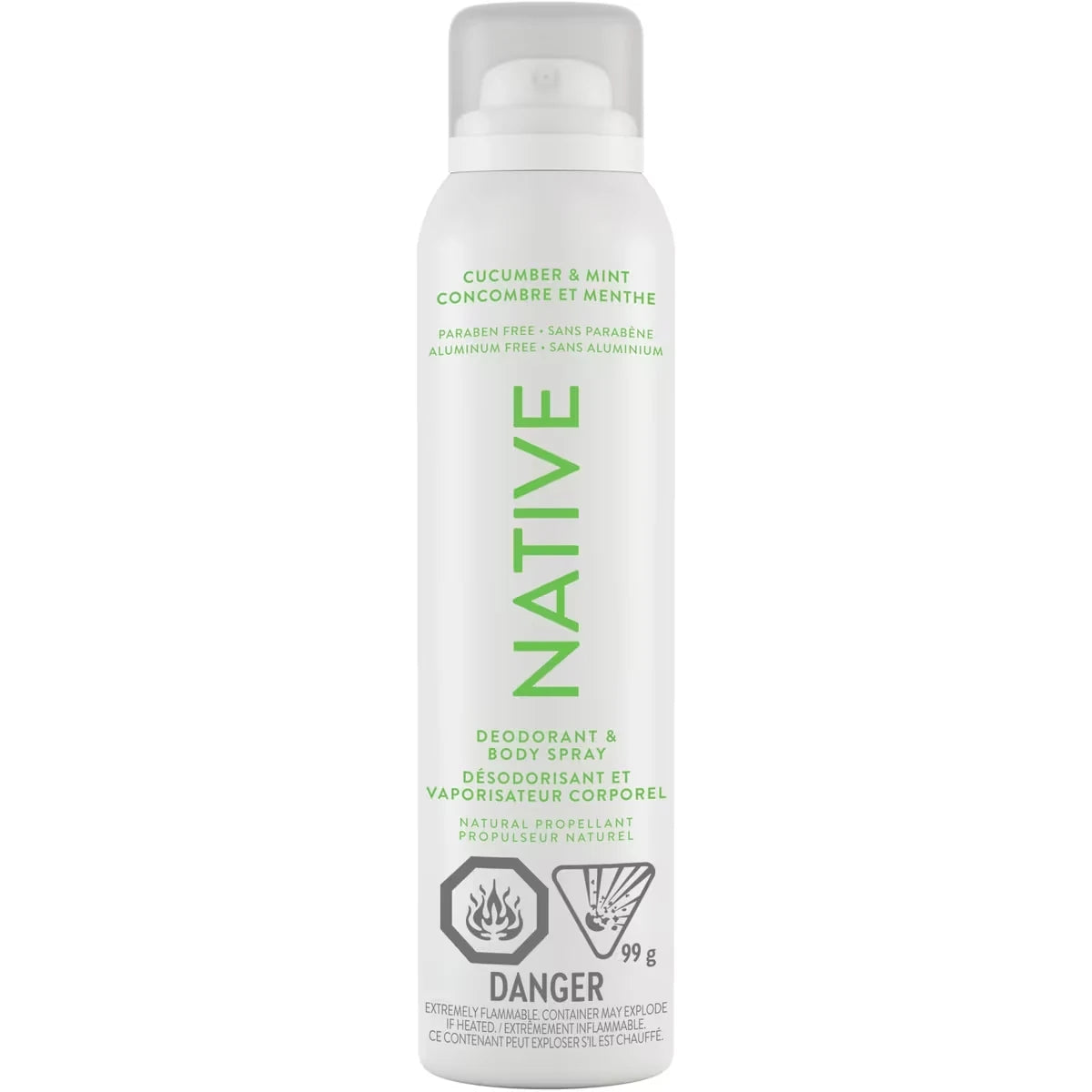 Native Aerosol-Free Spray Deodorant, Cucumber & Mint product detail