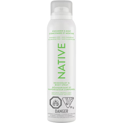 Native Aerosol-Free Spray Deodorant, Cucumber & Mint product detail