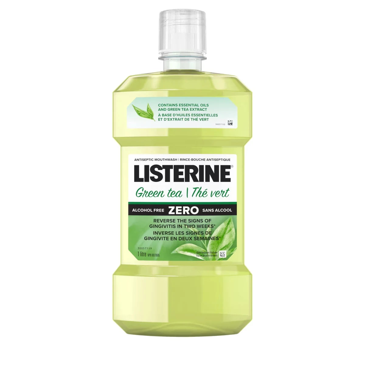 Listerine Green Tea Zero Antiseptic Mouthwash front package