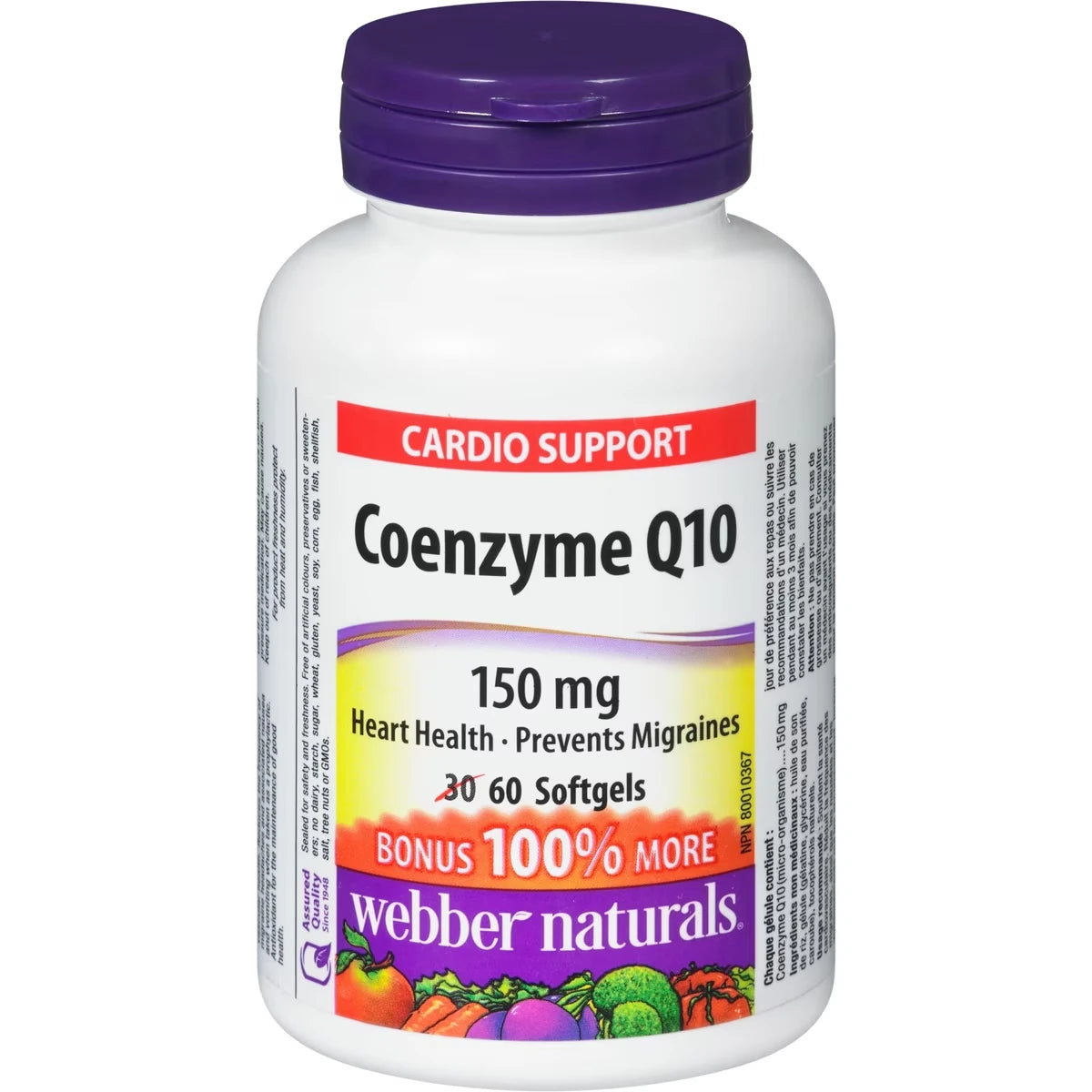 Webber Coenzyme Q10 150 mg front package