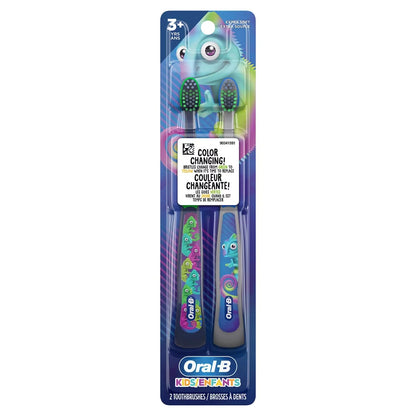 Oral-B Kid's Manual Toothbrush for Ages 3+, Extra Soft Bristles, 2 Count product detail