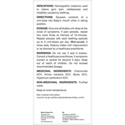 Homeocan Kids 0-9 Teething Unit Doses product detail