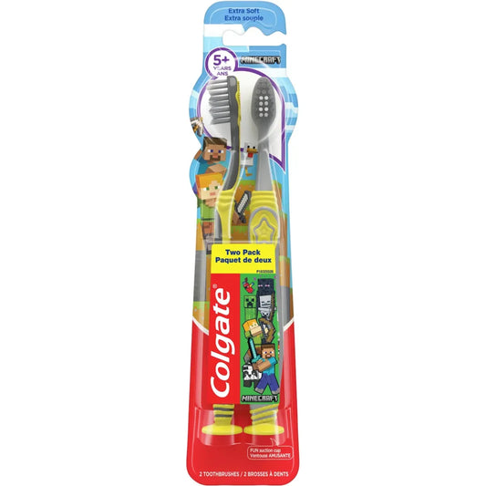Colgate Kids Minecraft Toothbrush Pack front package