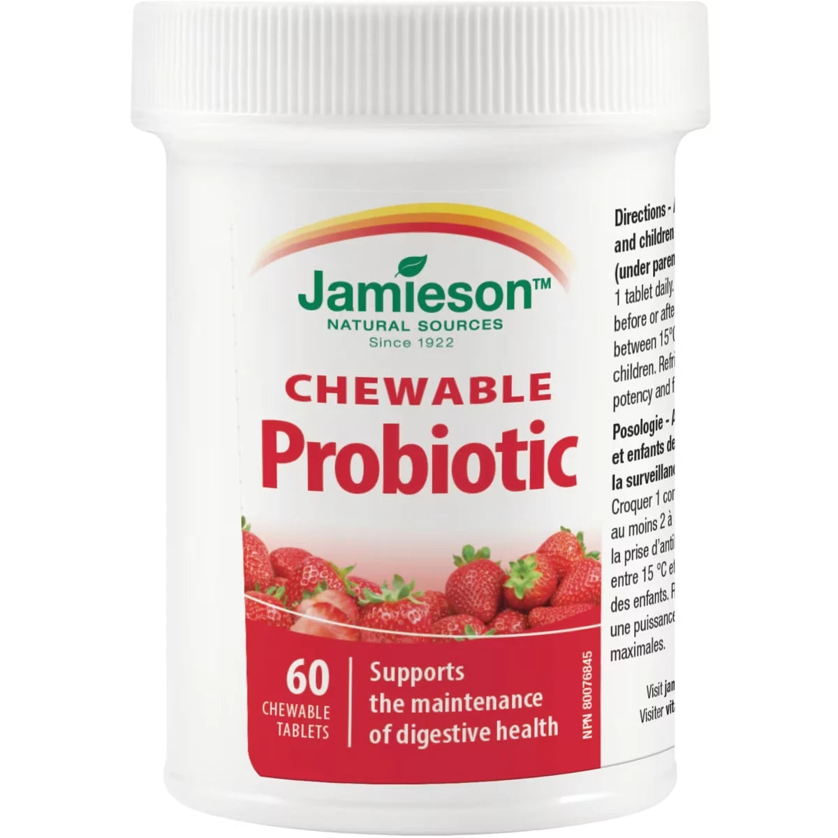 Jamieson Chewable Probiotic - Natural Strawberry product detail