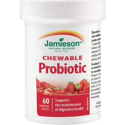 Jamieson Chewable Probiotic - Natural Strawberry product detail