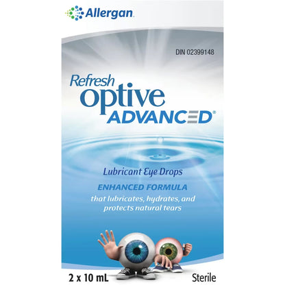 Refresh Optive Advanced Ophthalmic Solution front package
