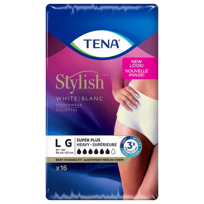 Tena Incontinence Underwear for Women, Super Plus Absorbency, Large front package